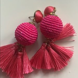Pink dangling earrings